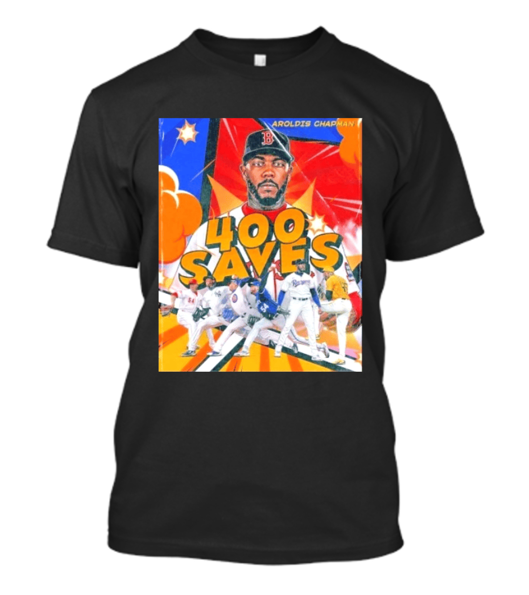 Aroldis Chapman MLB 400 Saves Record Pitcher Highlights T-Shirt