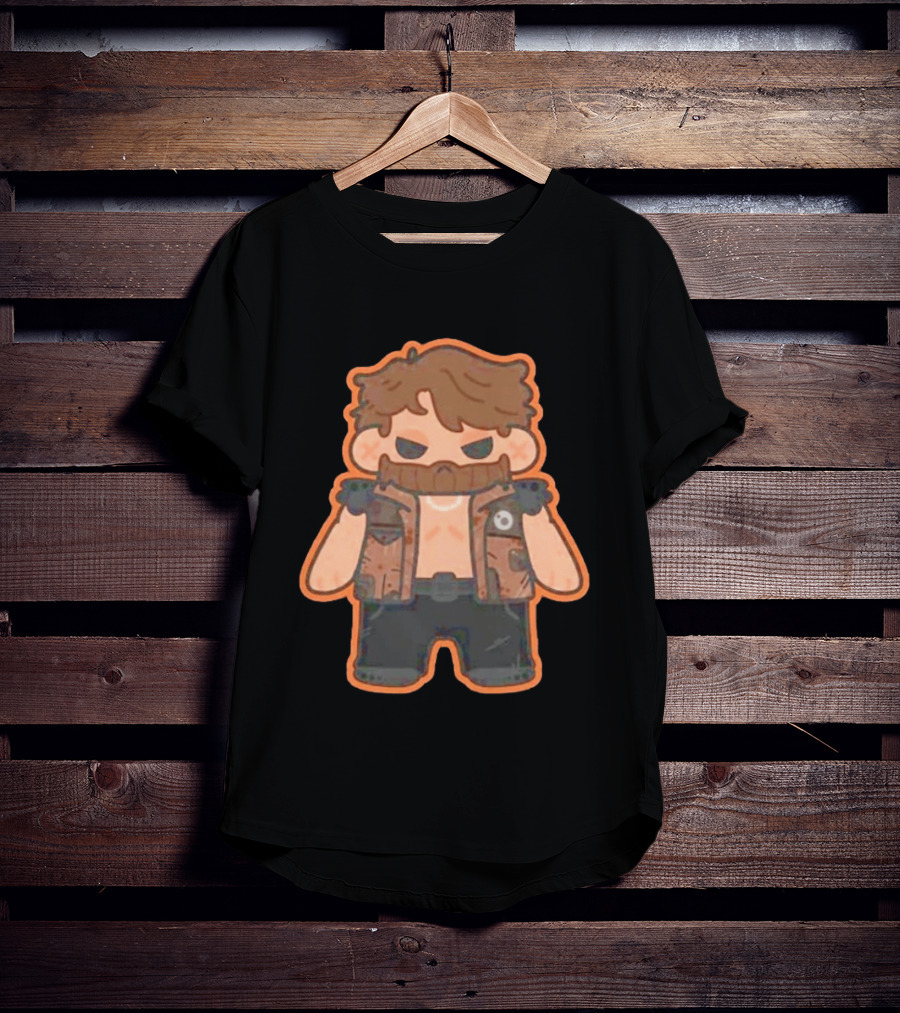 Jaden Newman Pookie Newman Cartoon Vest Bearded T-Shirt