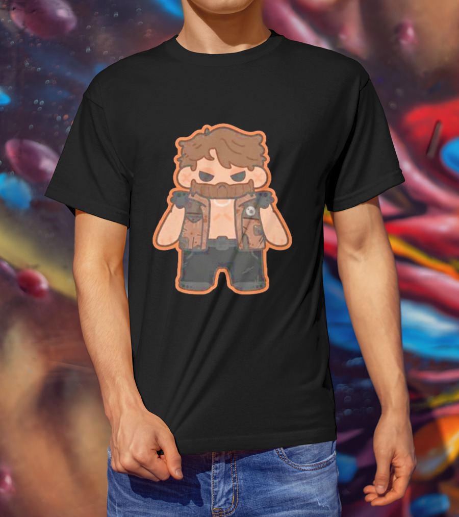 Jaden Newman Pookie Newman Cartoon Vest Bearded T-Shirt