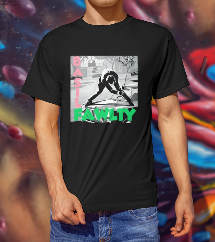 Basil Fawlty The War John Cleese British Comedy Iconic Scene T-Shirt