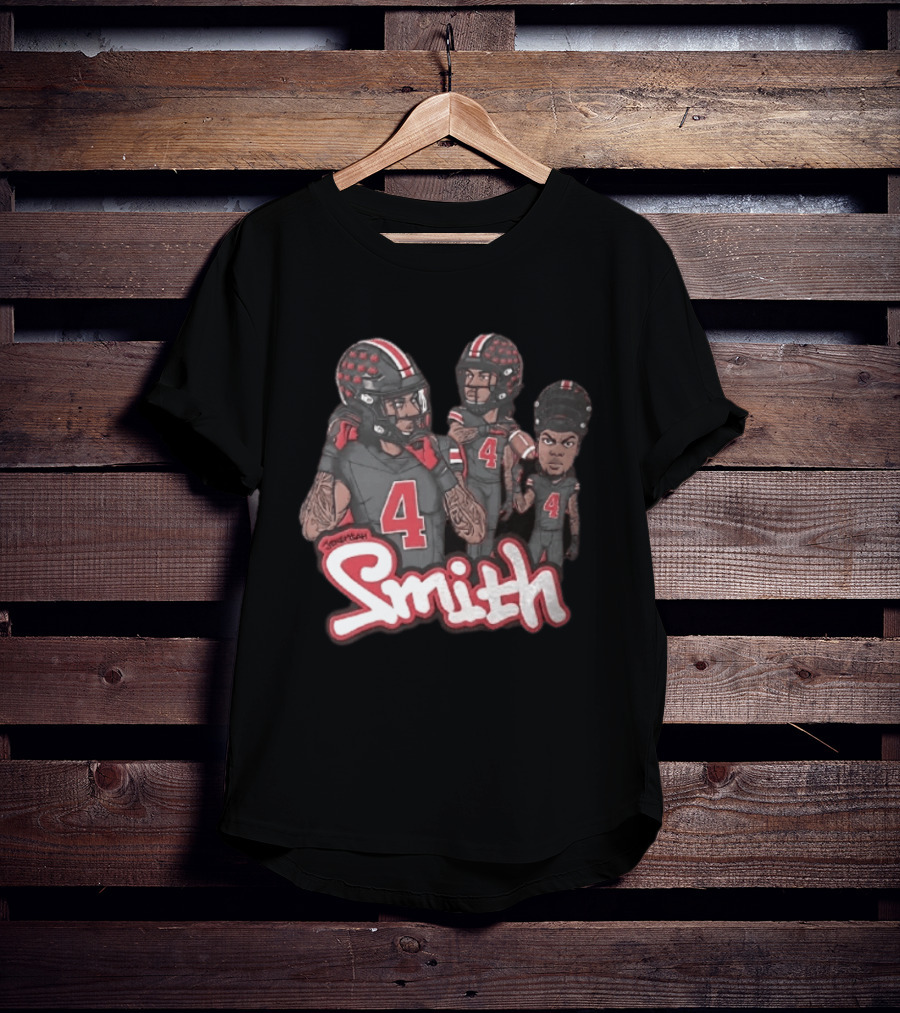 Ohio State Buckeyes Jeremiah Smith Football Number 4 Player T-Shirt