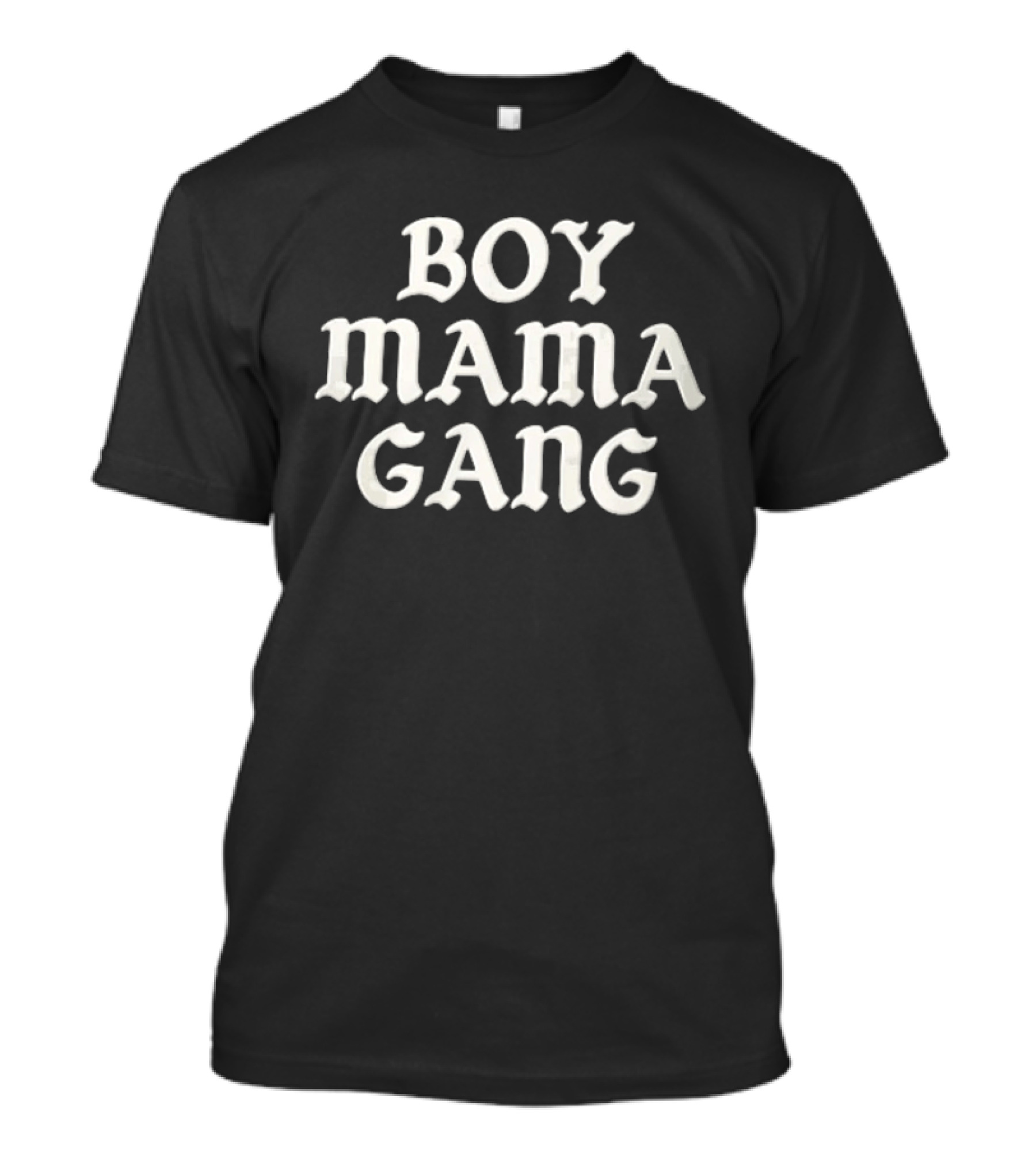 Boy Mama Gang Cream Off White Groovy Serif T-Shirt