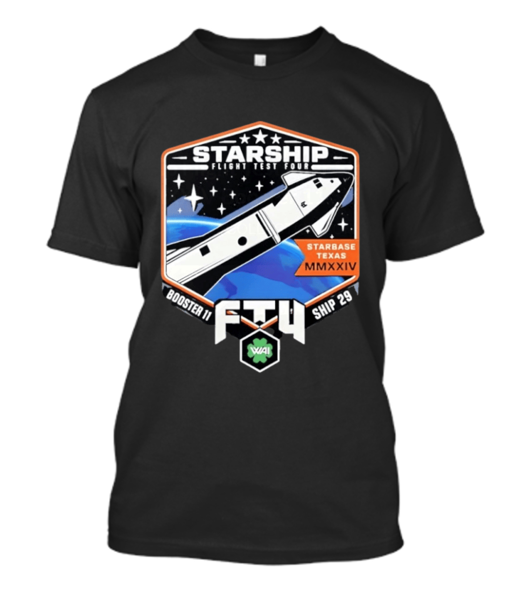 Starship Flight Test Four Starbase Texas MMXXIV Booster 11 Ship 29 F4T WAI T-Shirt