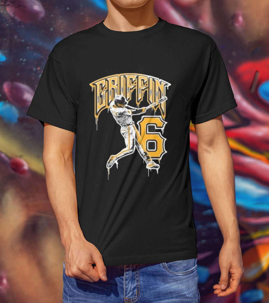 Konnor Griffin 6 Batting Baseball Pittsburgh Pirates T-Shirt