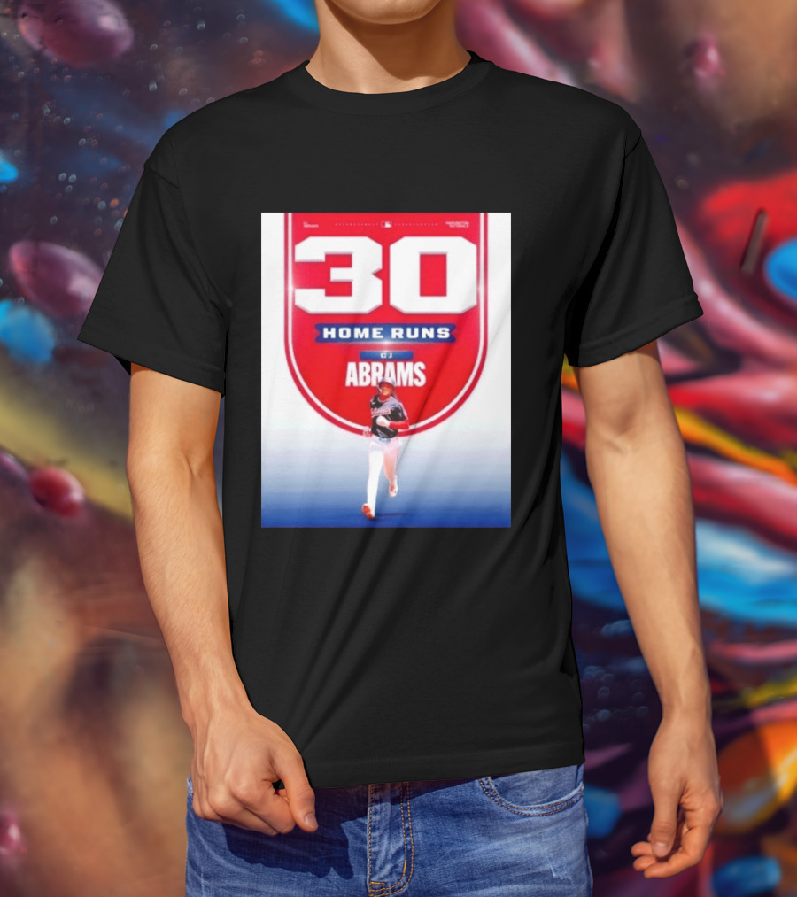 30 Home Runs CJ Abrams Washington Nationals T-Shirt