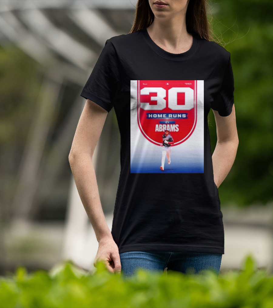 30 Home Runs CJ Abrams Washington Nationals T-Shirt