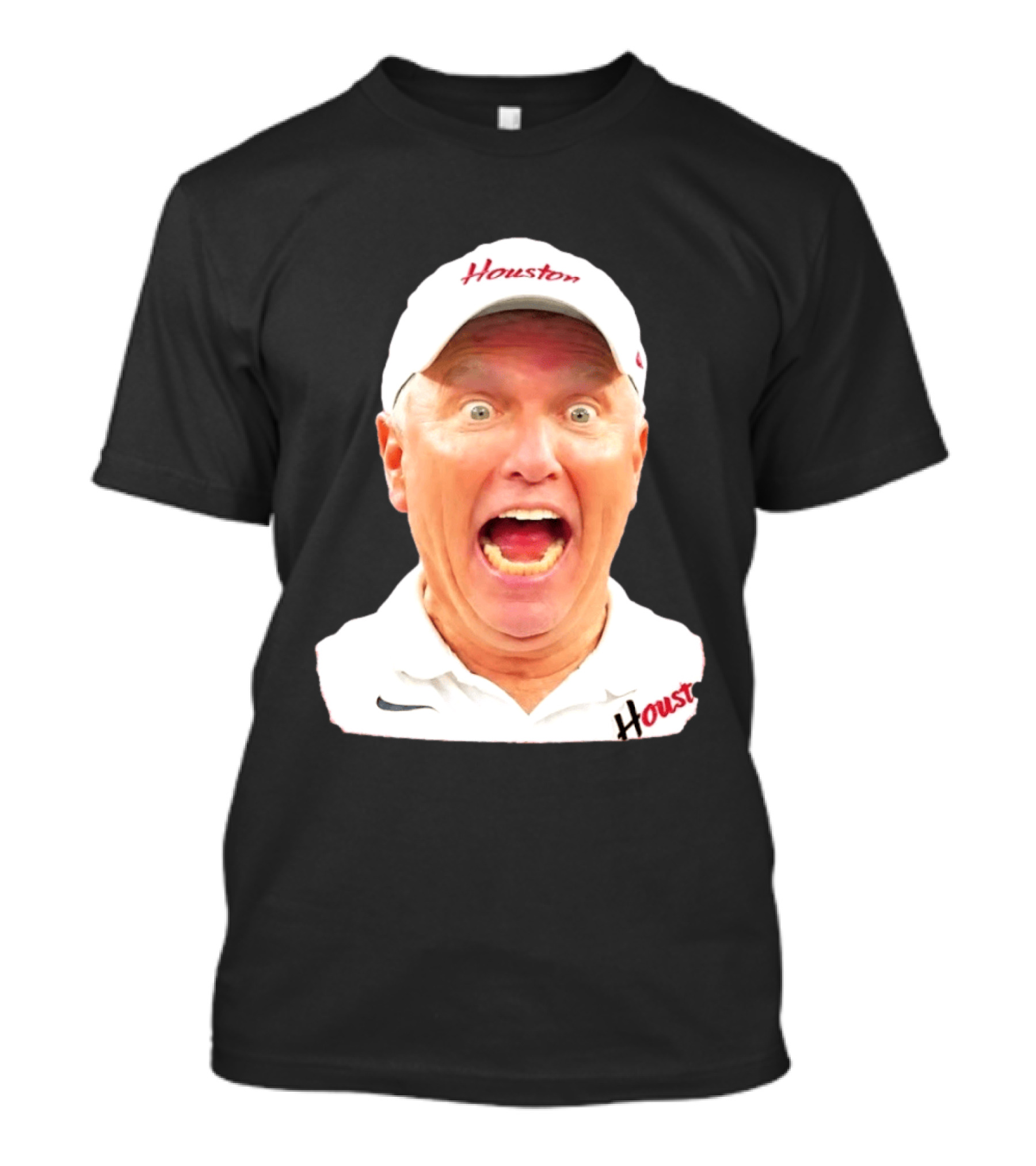 Dana Holgorsen Houston Cougars Coach Excited Expression College Football T-Shirt