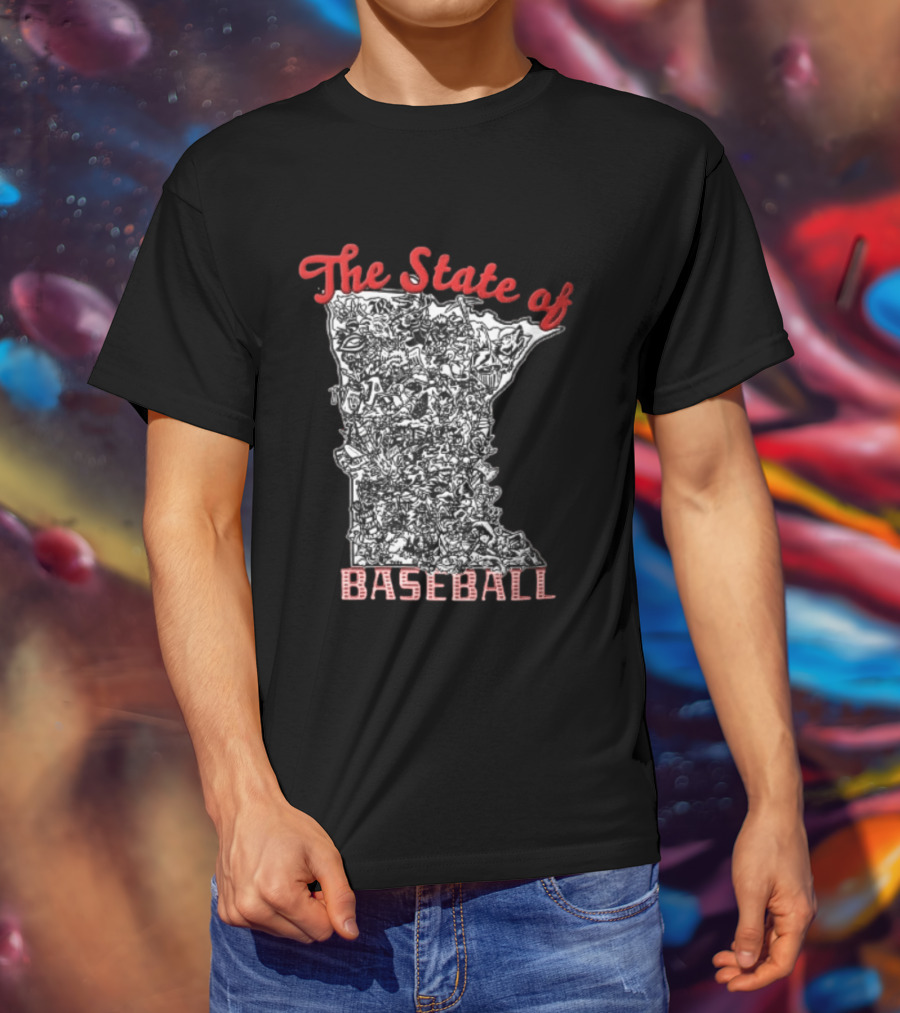 Minnesota Baseball Teams Collage The State Of Baseball T-Shirt