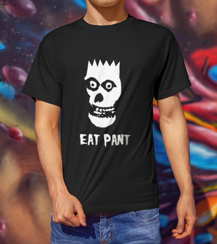 Misfits The Ghost Mashup EAT PANT Skull Head T-Shirt