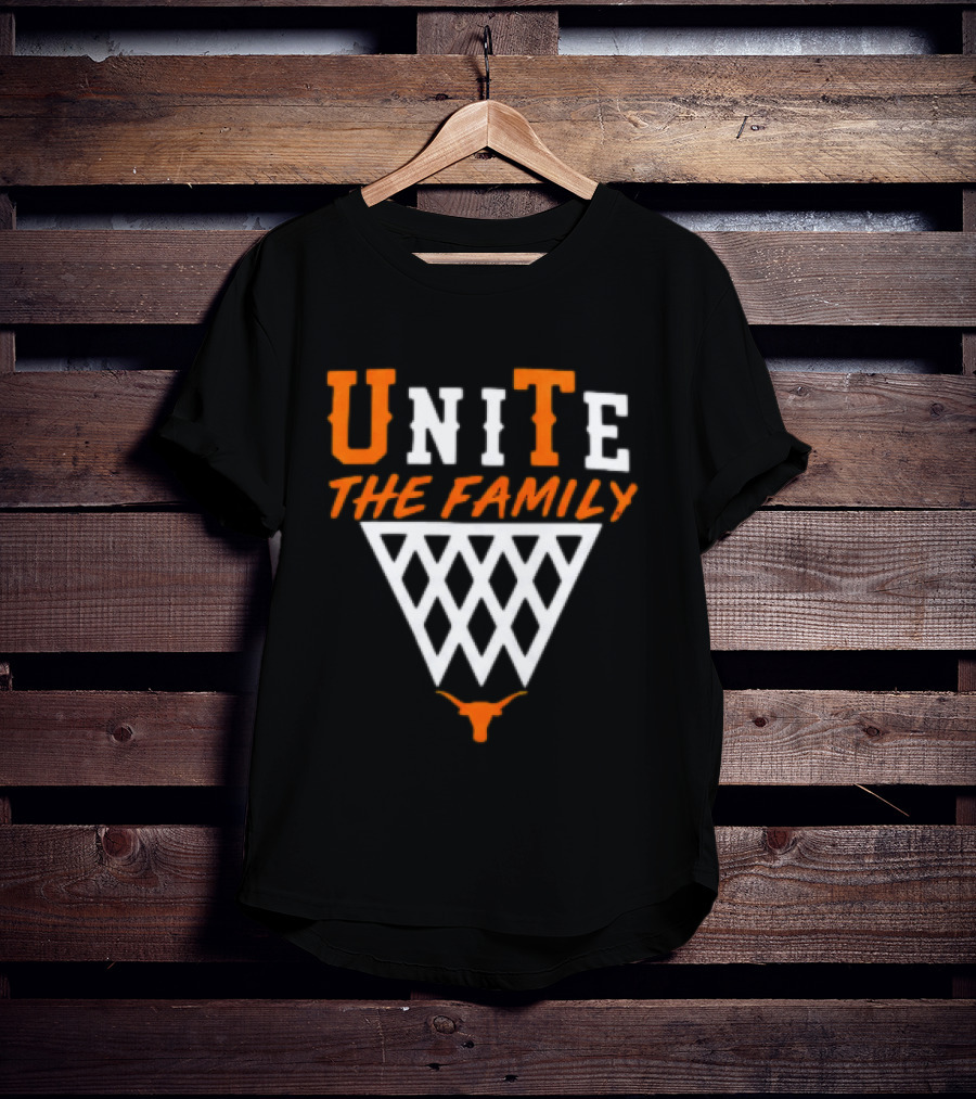 Unite The Family Mohamed Bamba Texas Longhorns Basketball Motif T-Shirt