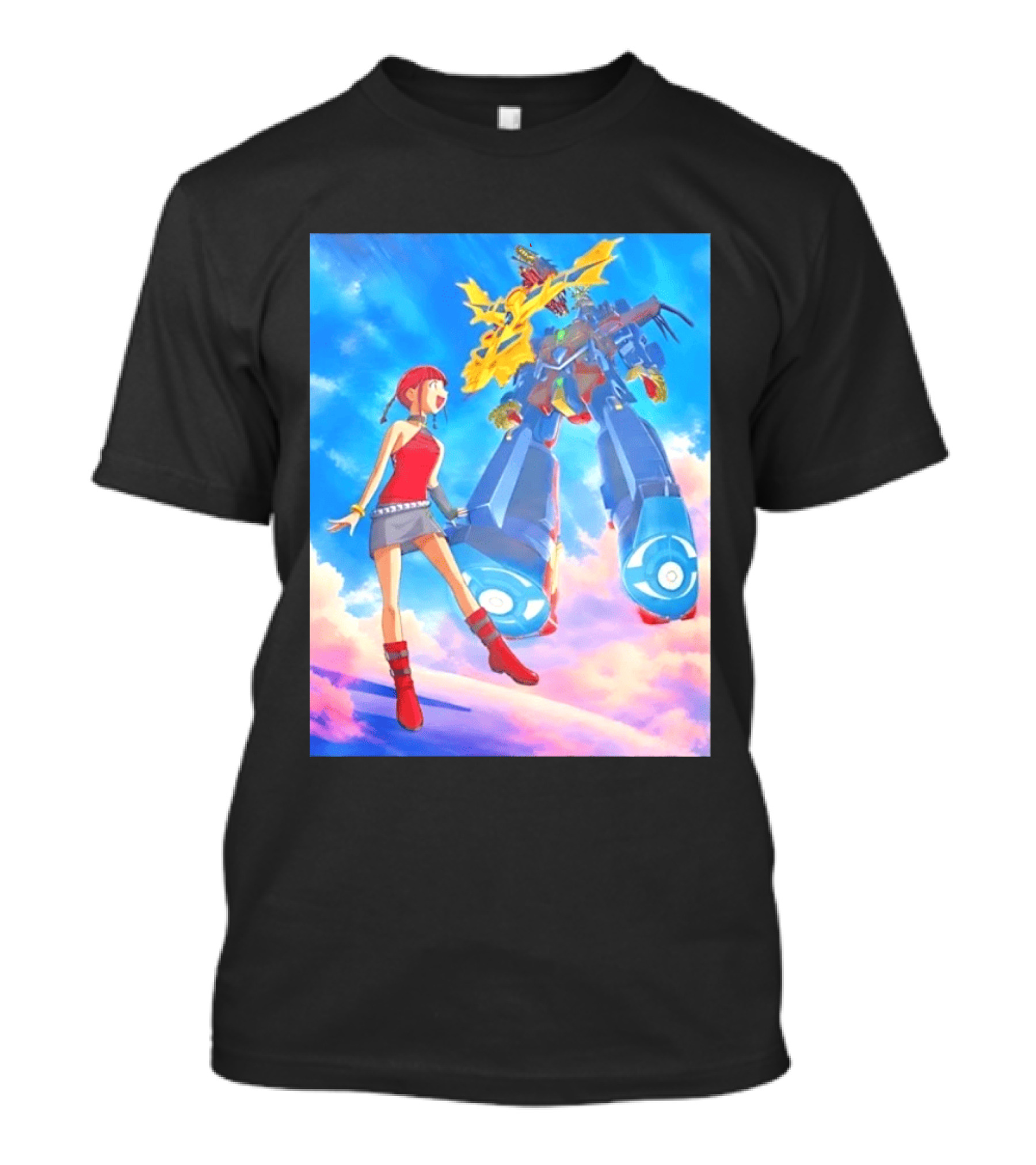 Dorothy Wayneright With The Big O Mecha From The Big O Anime Series T-Shirt
