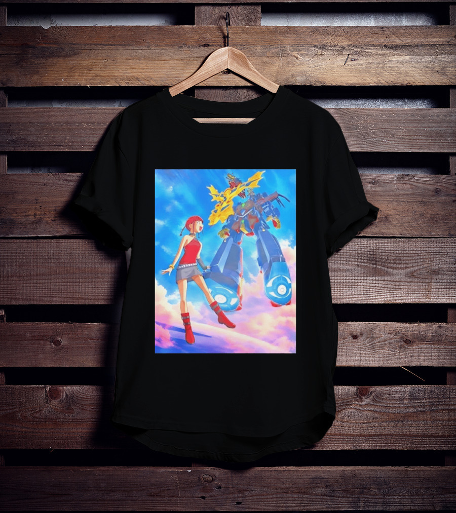 Dorothy Wayneright With The Big O Mecha From The Big O Anime Series T-Shirt