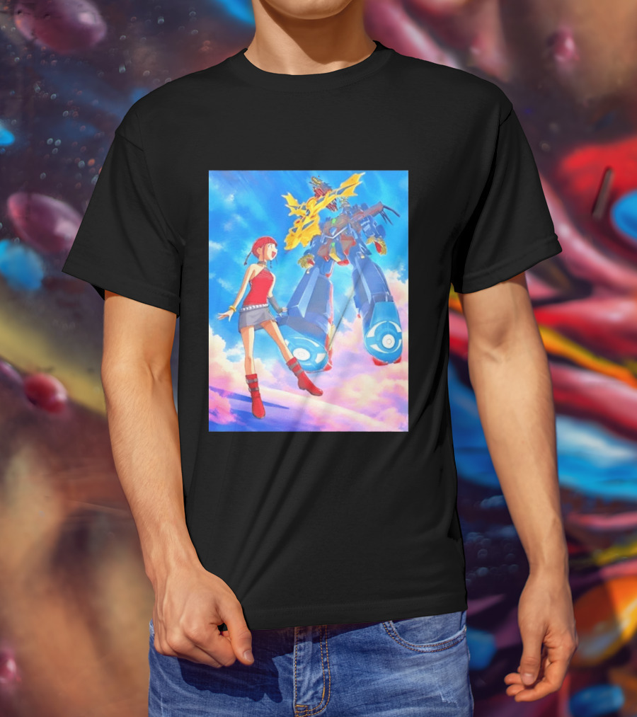 Dorothy Wayneright With The Big O Mecha From The Big O Anime Series T-Shirt