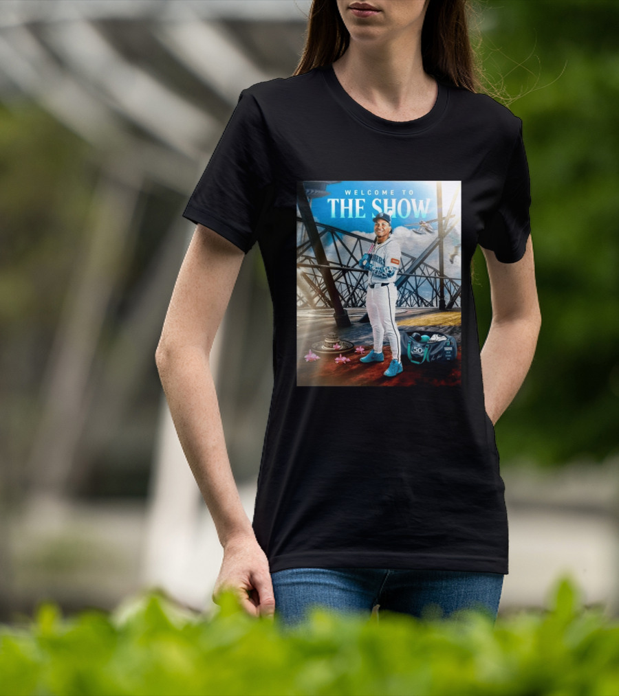Welcome To The Show Michael Arroyo Mariners 50th Anniversary Baseball T-Shirt