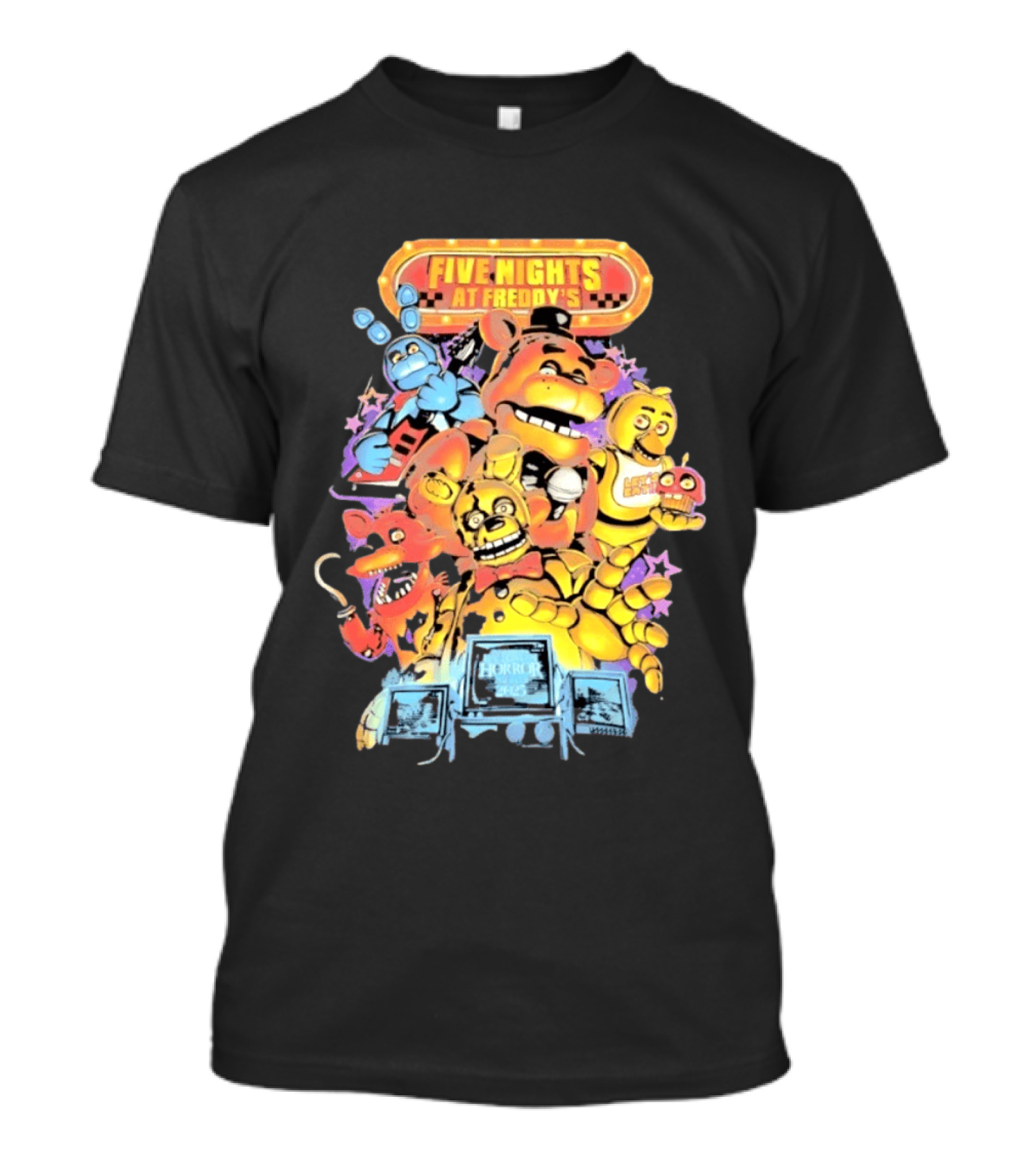 Five Nights At Freddy's Horror Nights 2023 Animatronic Characters T-Shirt