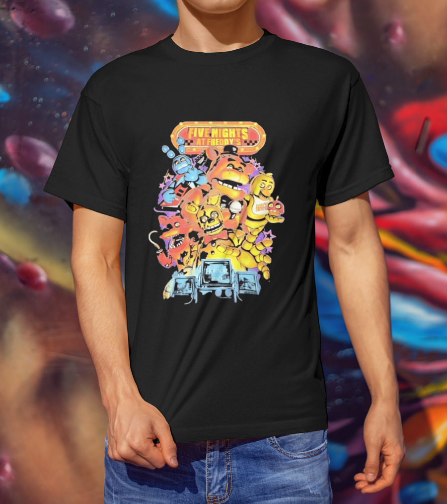 Five Nights At Freddy's Horror Nights 2023 Animatronic Characters T-Shirt