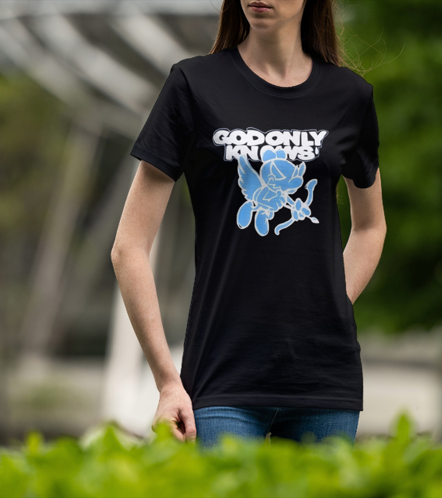 God Only Knows Blue Cupid Angel Streetwear T-Shirt
