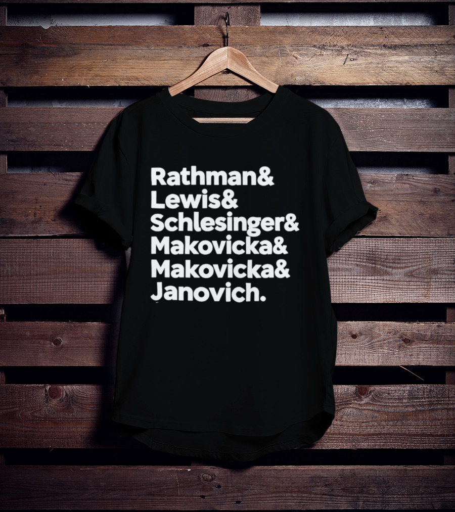 Rathman Lewis Schlesinger Makovicka Makovicka Janovich Nebraska Cornhuskers Fullback Legacy T-Shirt