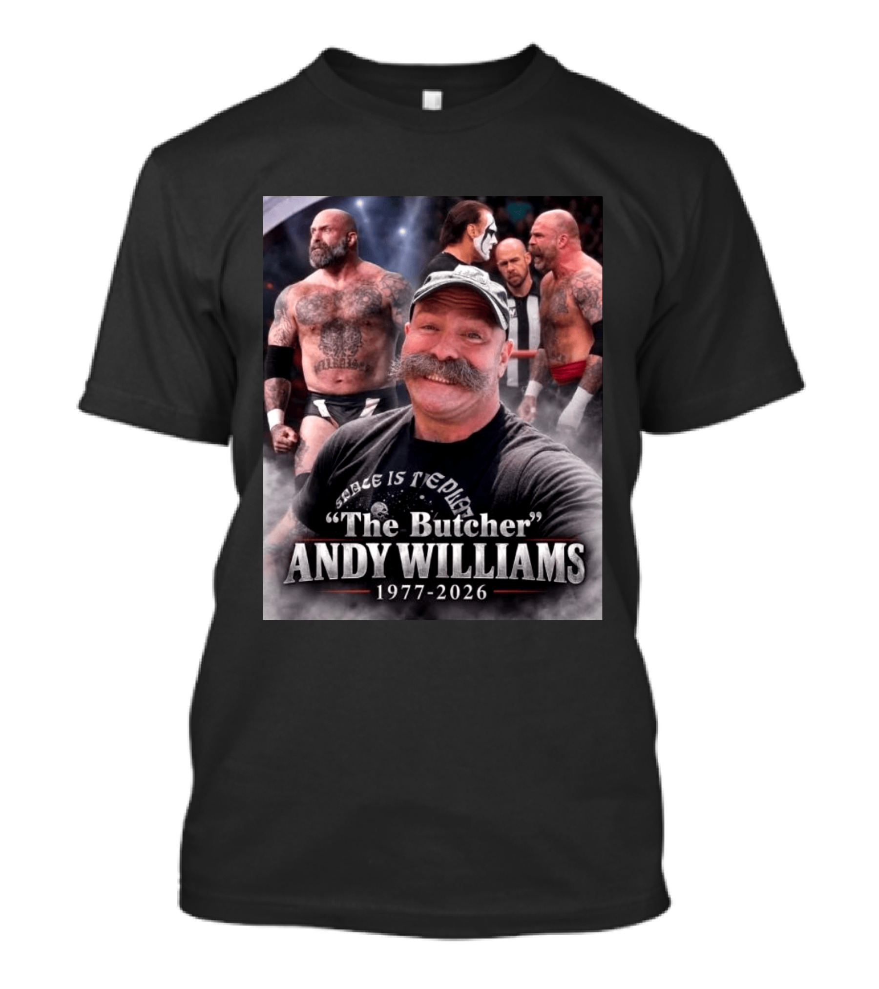 Rest In Peace Andy Williams AKA The Butcher 1977 2026 Wrestling Legend T-Shirt