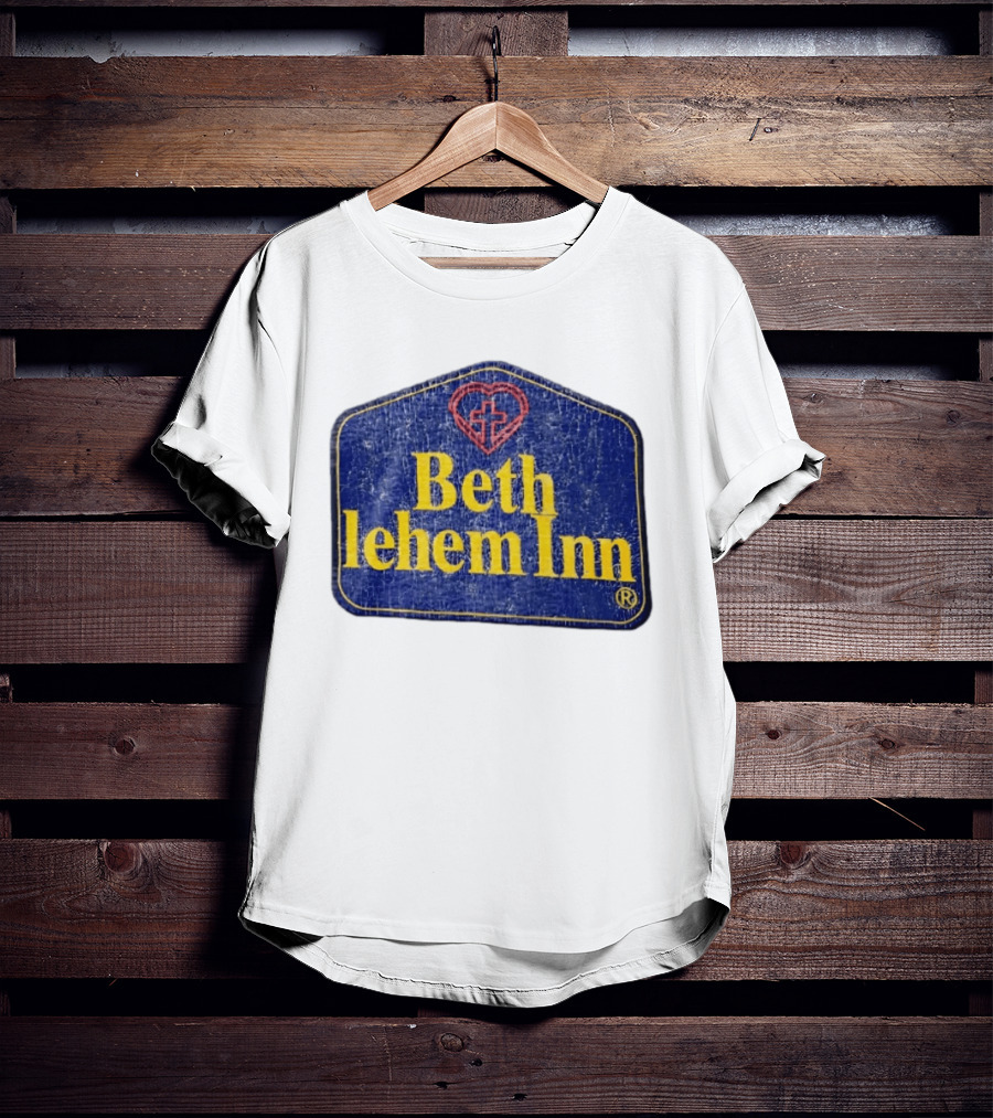 Bethlehem Inn Heart With Cross Christian T-Shirt