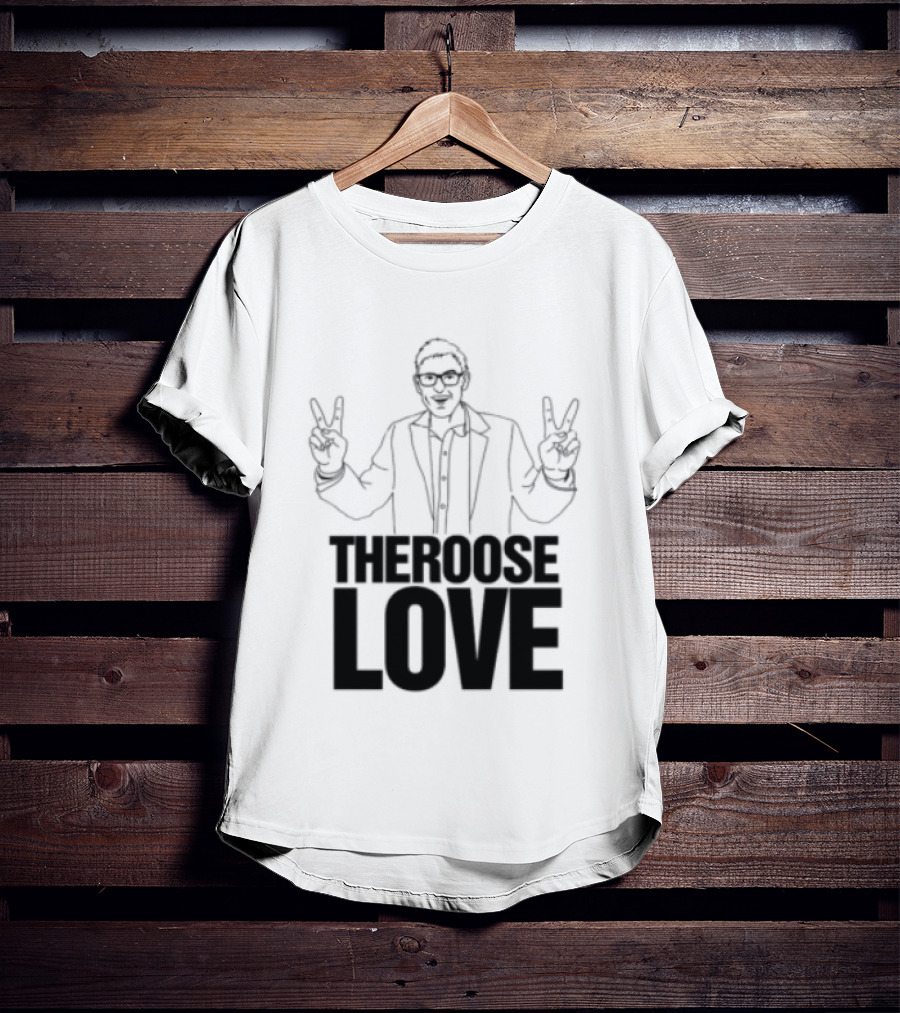 Choose Love Store Louis Theroux Choose Love Peace Sign Gesture T-Shirt