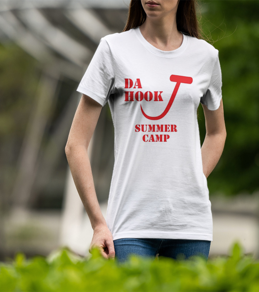 Da Hook Summer Camp Fishing Vacation Outdoor Experience T-Shirt