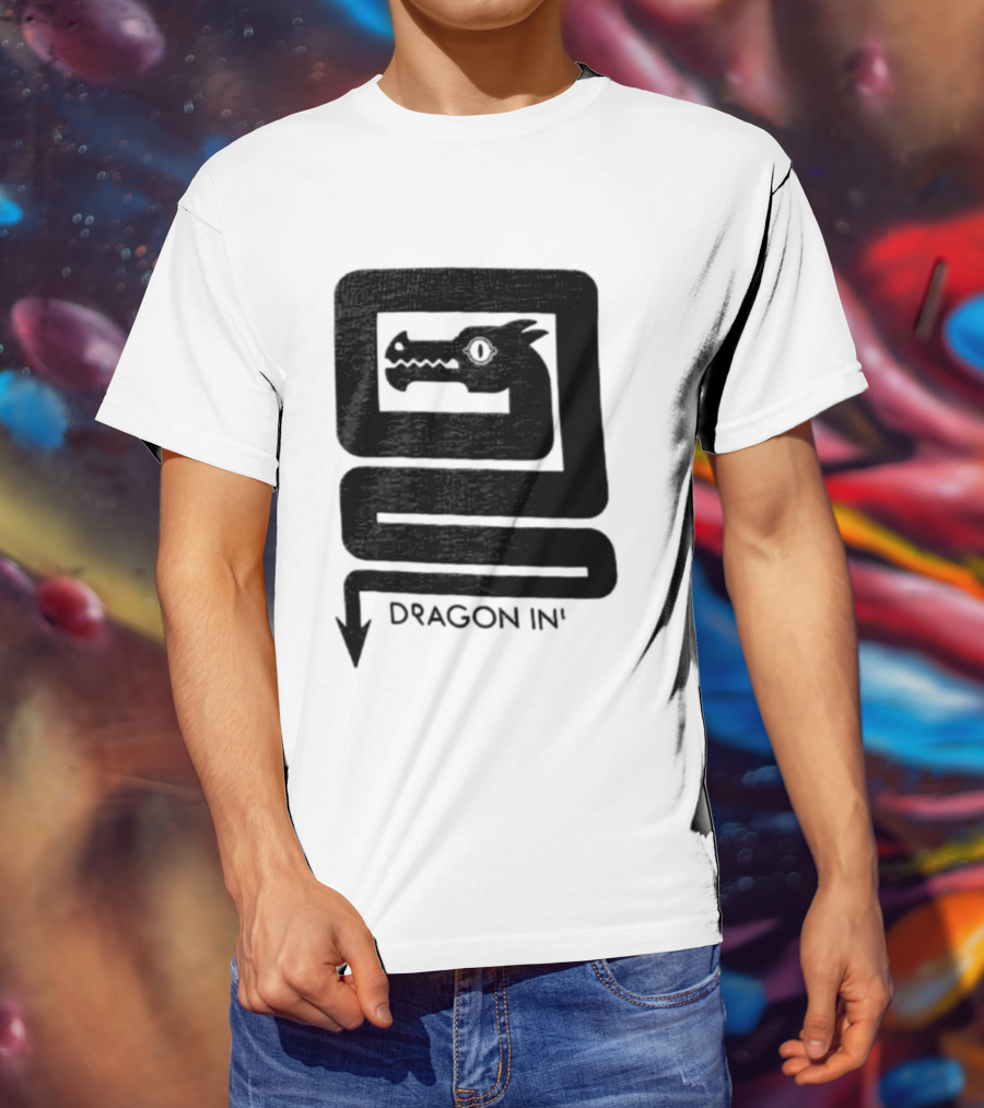 Dragon Ink Snake Head Mythical Creature T-Shirt
