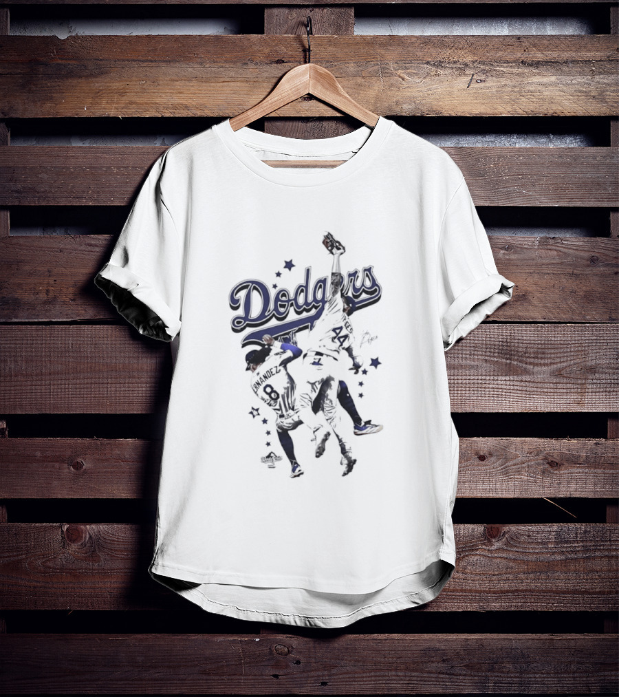 Enrique Hernandez Andy Pages Dodgers Stars Baseball Action T-Shirt