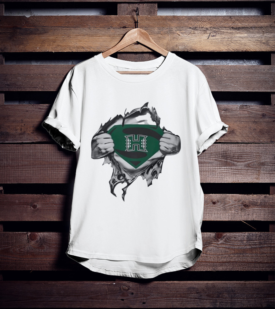 Hawaii Rainbow Warriors Superman NCAA Fan T-Shirt