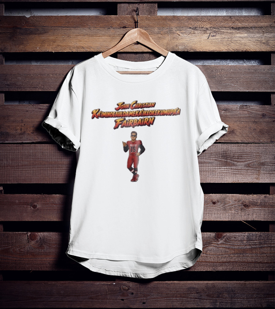 Houston Texans John Christian Kaiminoeauloamekaikeokekumupaa Fairbairn Kicker Caricature T-Shirt