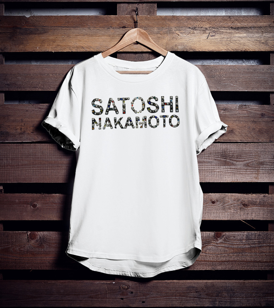 Justin Jefferson Satoshi Nakamoto NFL Cryptocurrency Football Fusion T-Shirt