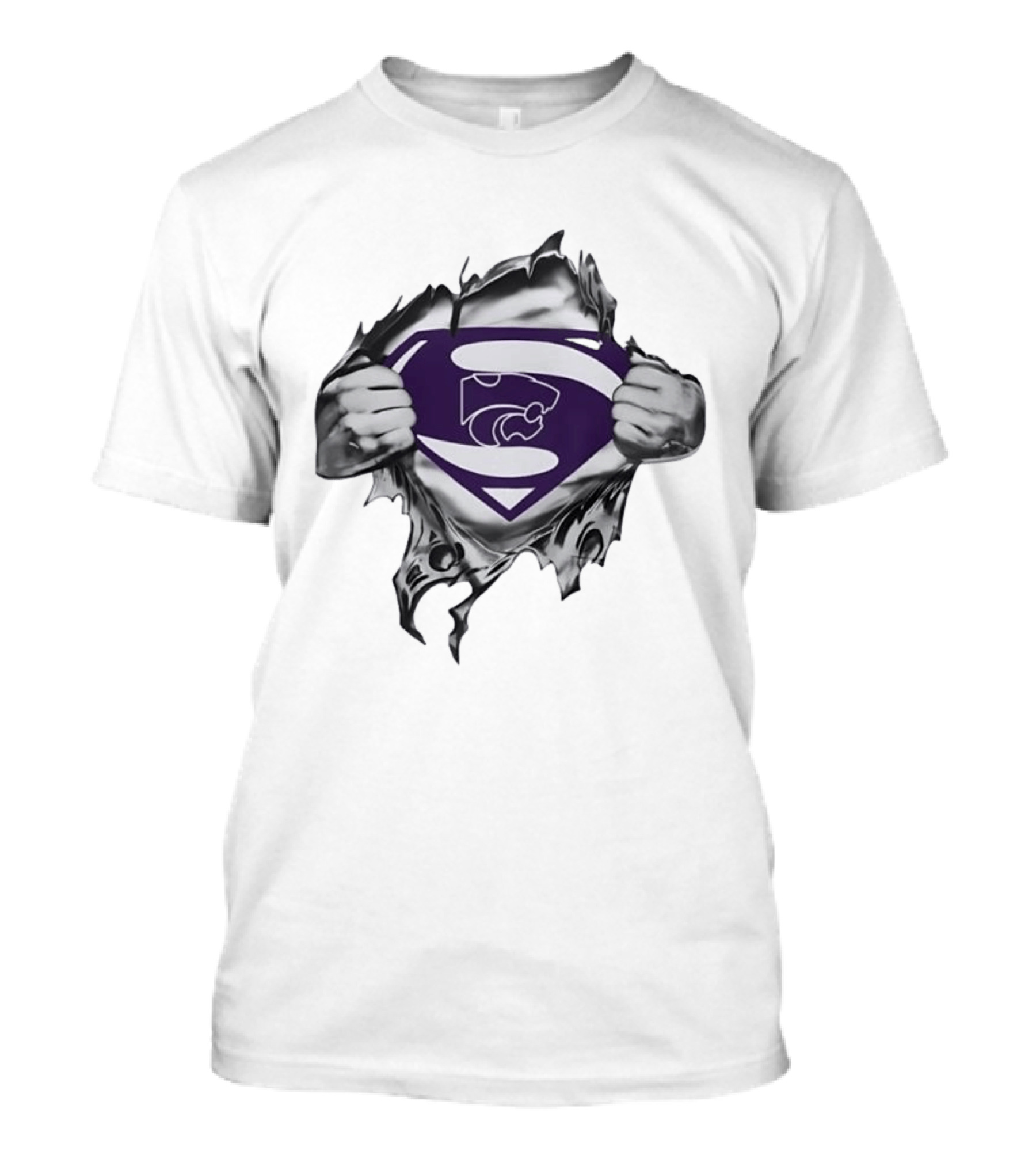 Kansas State Wildcats Superman Emblem K State Cats Fans T-Shirt