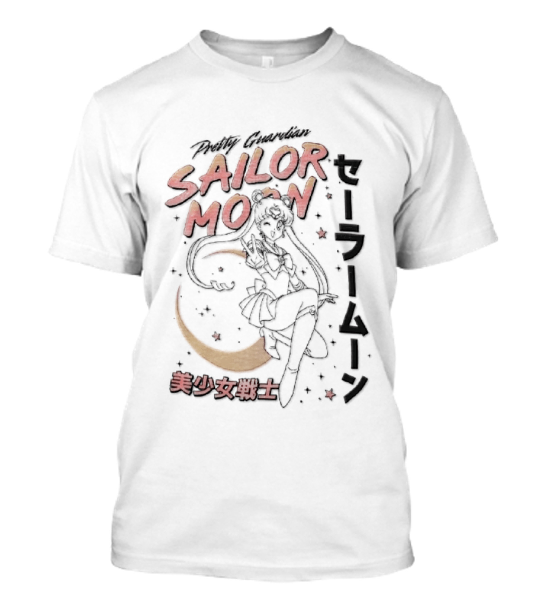 Sailor Moon Pretty Guardian Bishoujo Senshi Iconic Anime Manga T-Shirt