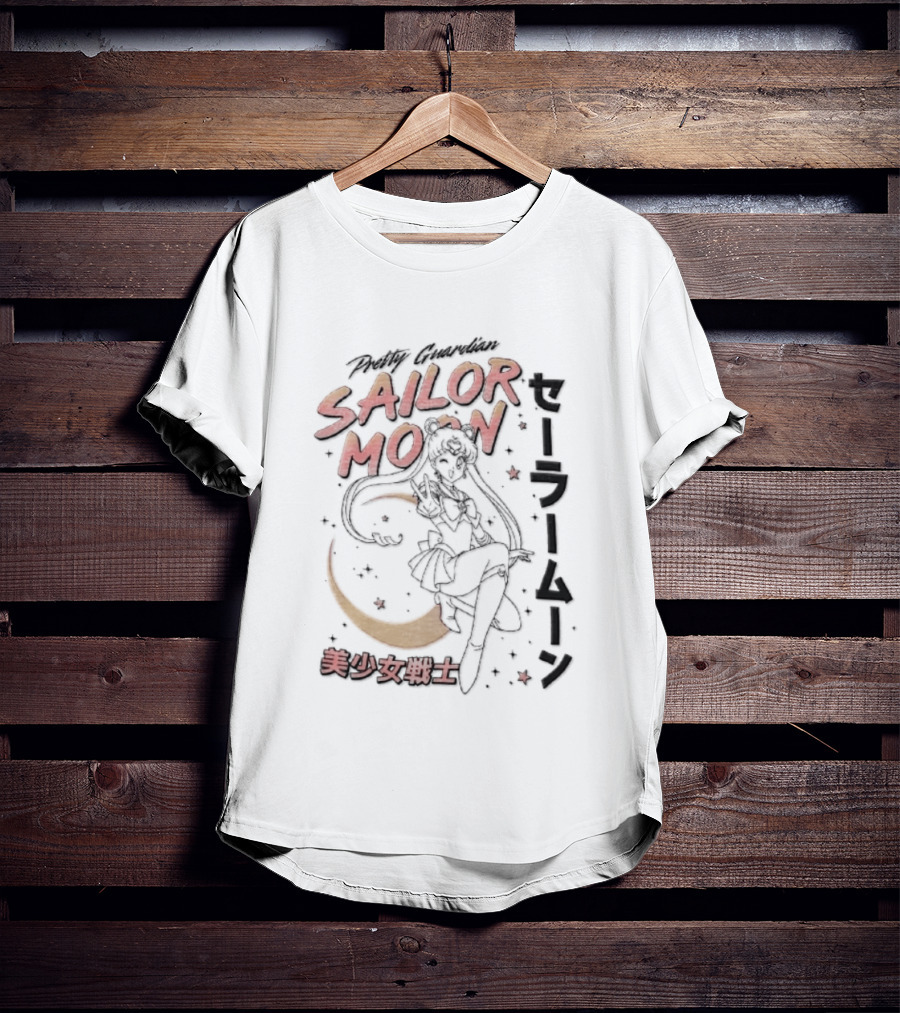 Sailor Moon Pretty Guardian Bishoujo Senshi Iconic Anime Manga T-Shirt