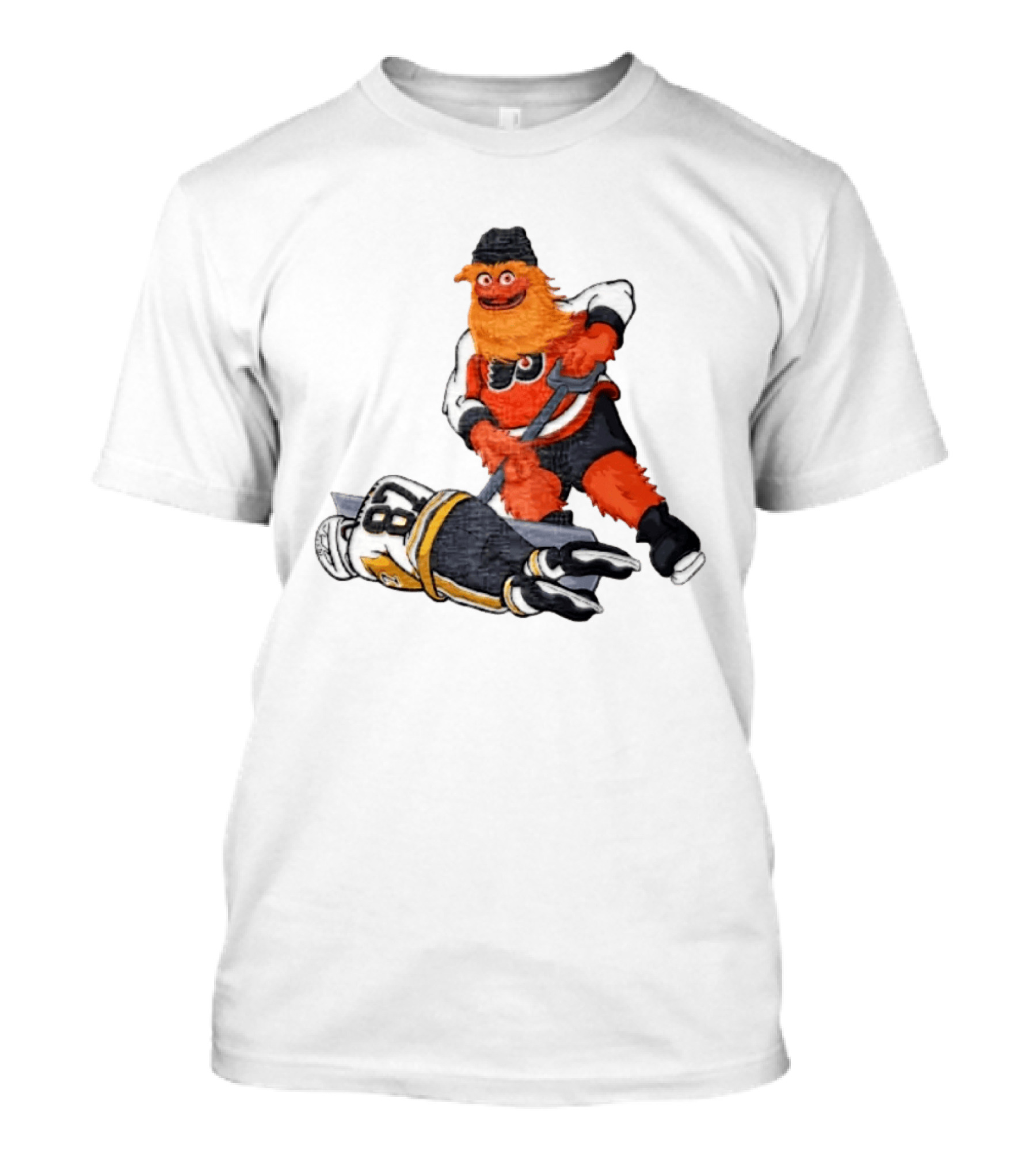 Sidney Crosby Philadelphia Flyers Gritty NHL Pittsburgh Penguins Hockey T-Shirt