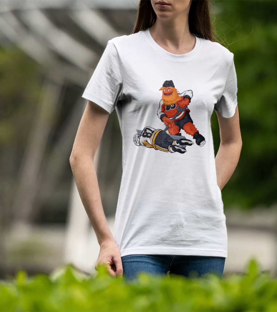 Sidney Crosby Philadelphia Flyers Gritty NHL Pittsburgh Penguins Hockey T-Shirt