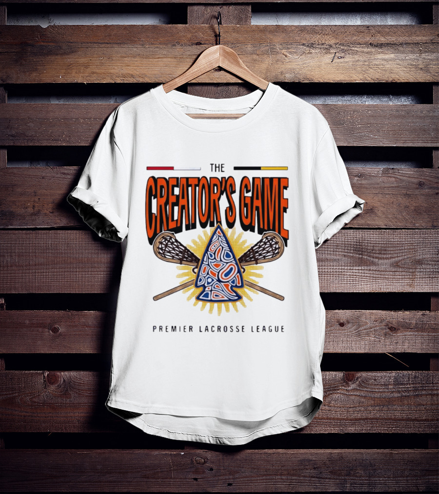 The Creator's Game Premier Lacrosse League Iconic Lacrosse Sticks T-Shirt