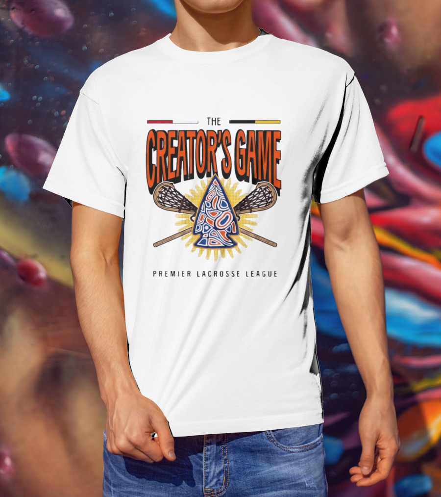 The Creator's Game Premier Lacrosse League Iconic Lacrosse Sticks T-Shirt