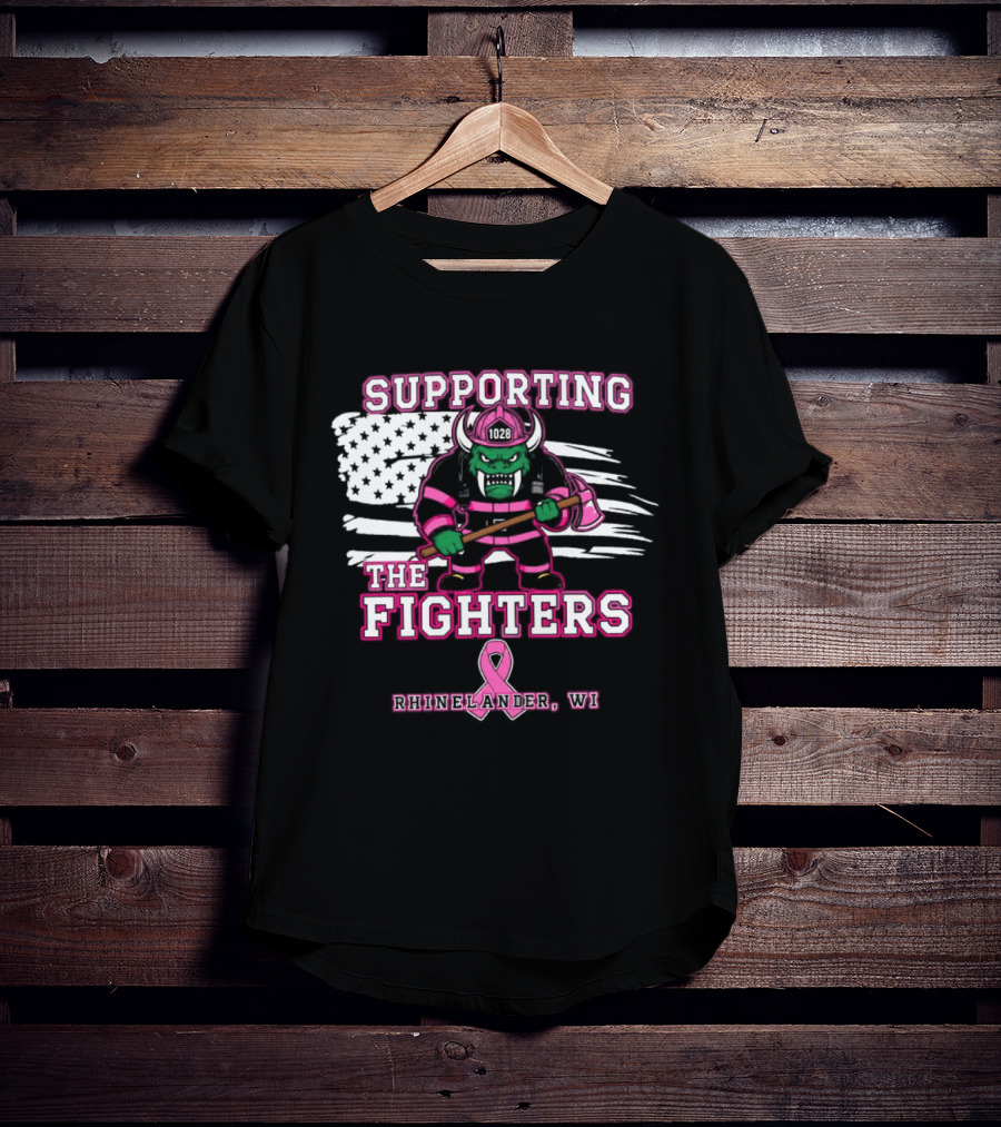 Rhinelander WI Supporting The Fighters Pink Ribbon 2026 T-Shirt