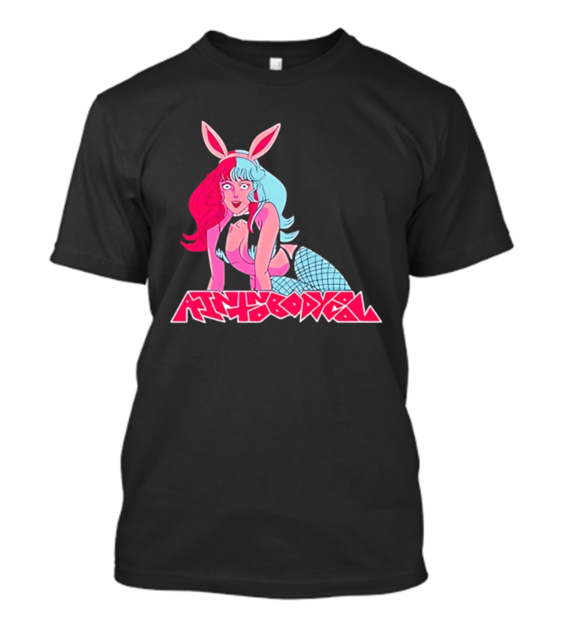 Ain't Nobody Anime Aesthetic Bunny Girl Vibrant Neon T-Shirt
