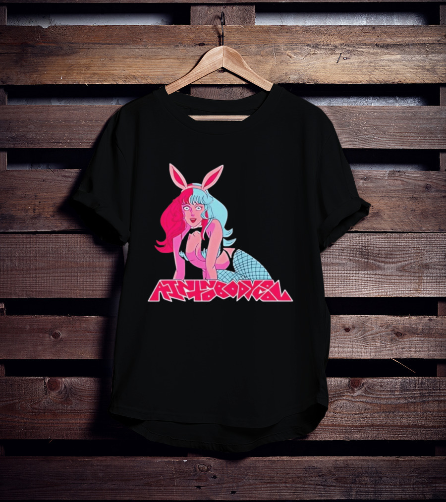 Ain't Nobody Anime Aesthetic Bunny Girl Vibrant Neon T-Shirt