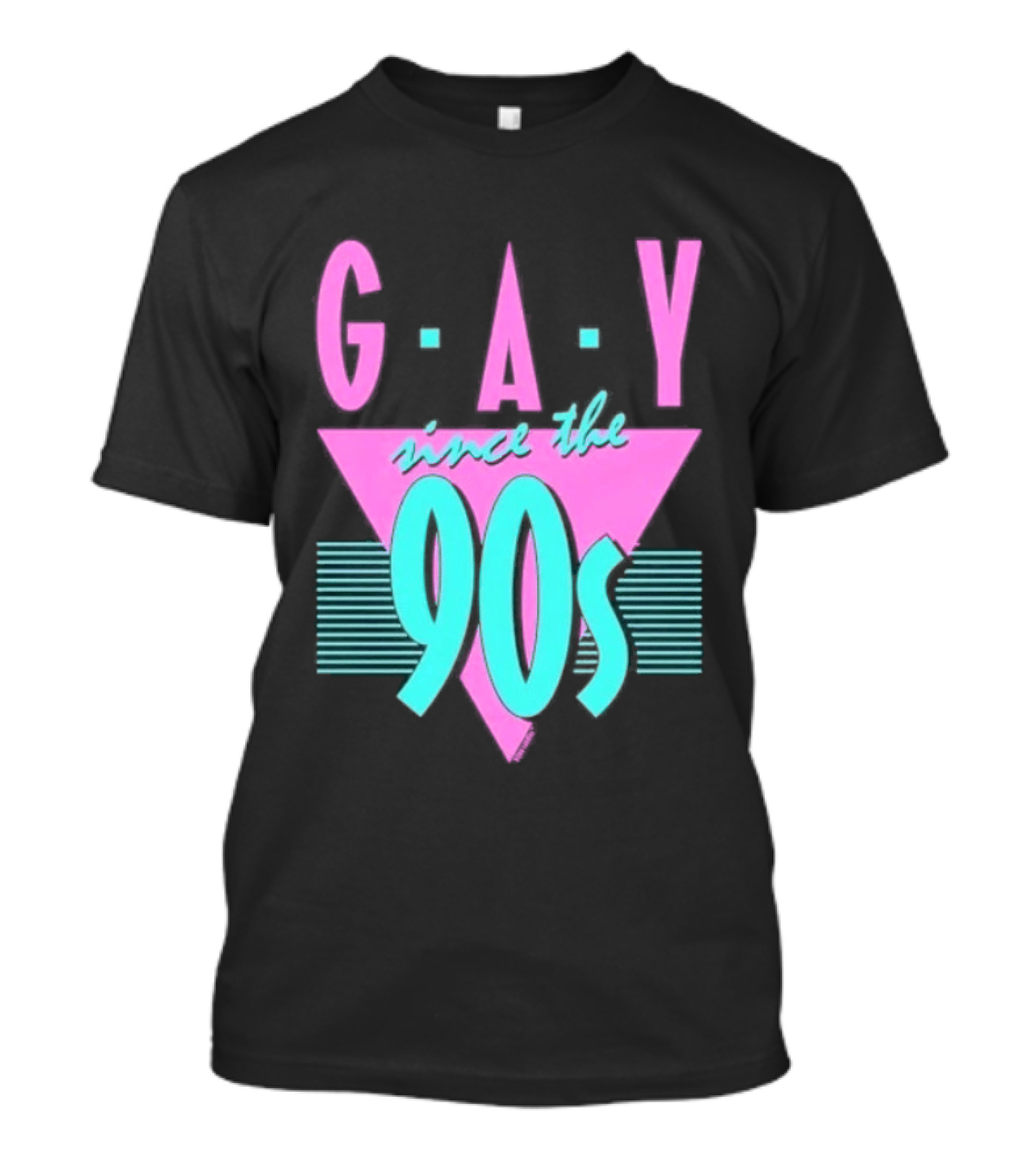 GAY Since The 90s Pink Triangle Retro Pride T-Shirt