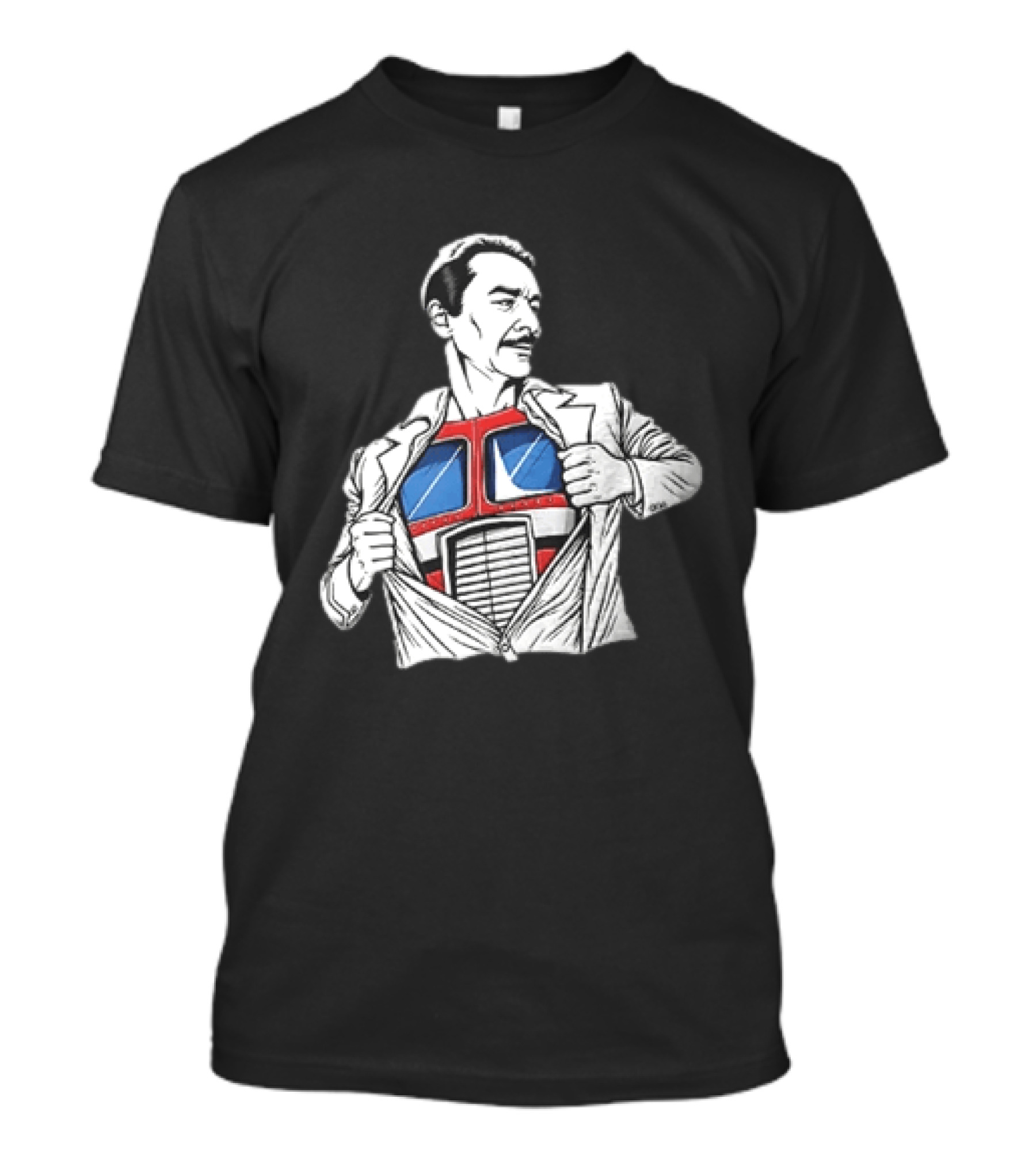 Optimus Prime Transformers Hidden Chest Transformation Reveal T-Shirt