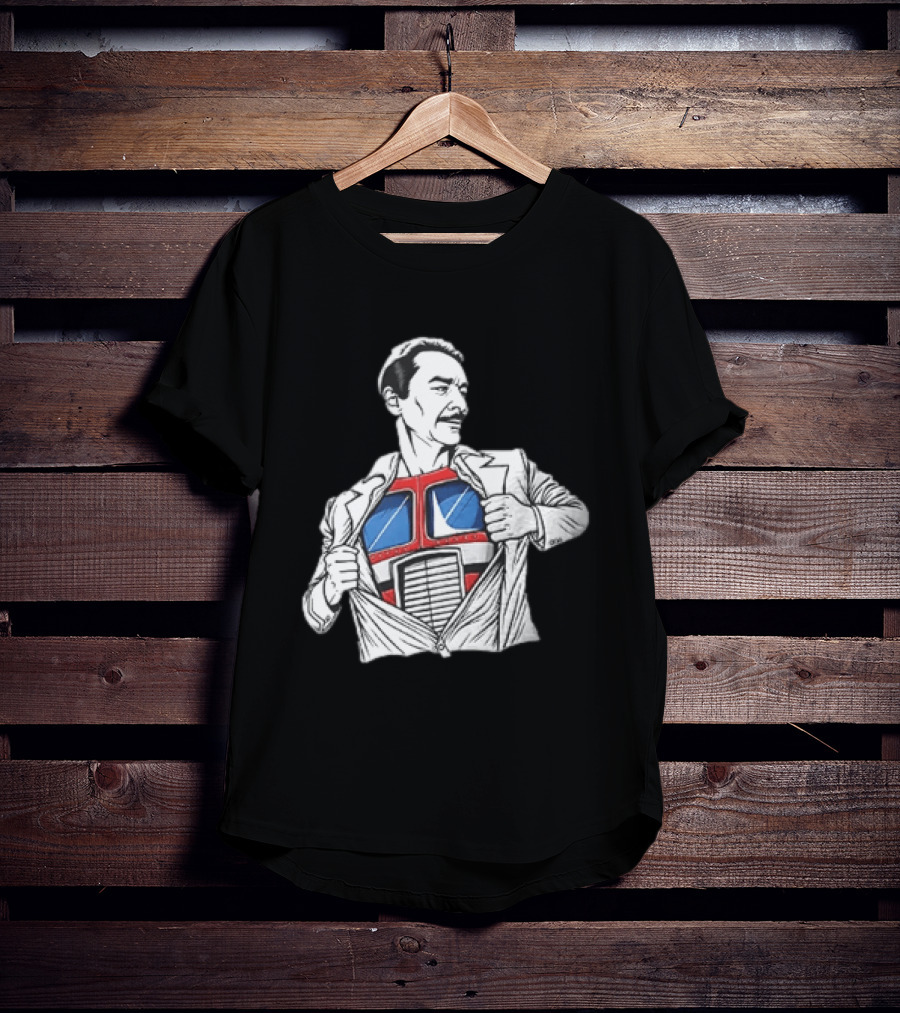 Optimus Prime Transformers Hidden Chest Transformation Reveal T-Shirt