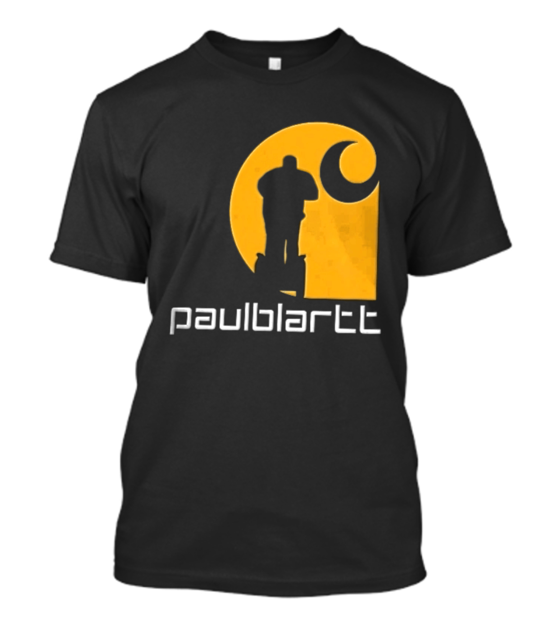Paulblartt Security Guard Segway Yellow Swirl T-Shirt