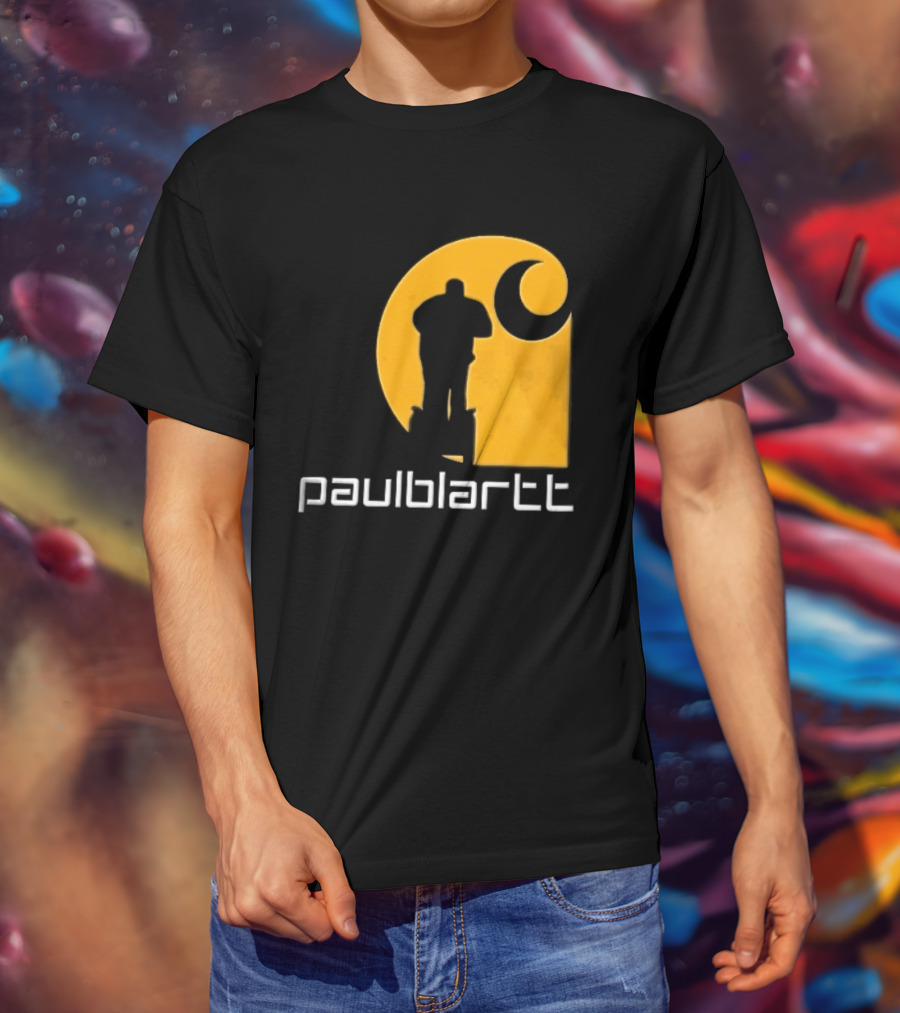 Paulblartt Security Guard Segway Yellow Swirl T-Shirt