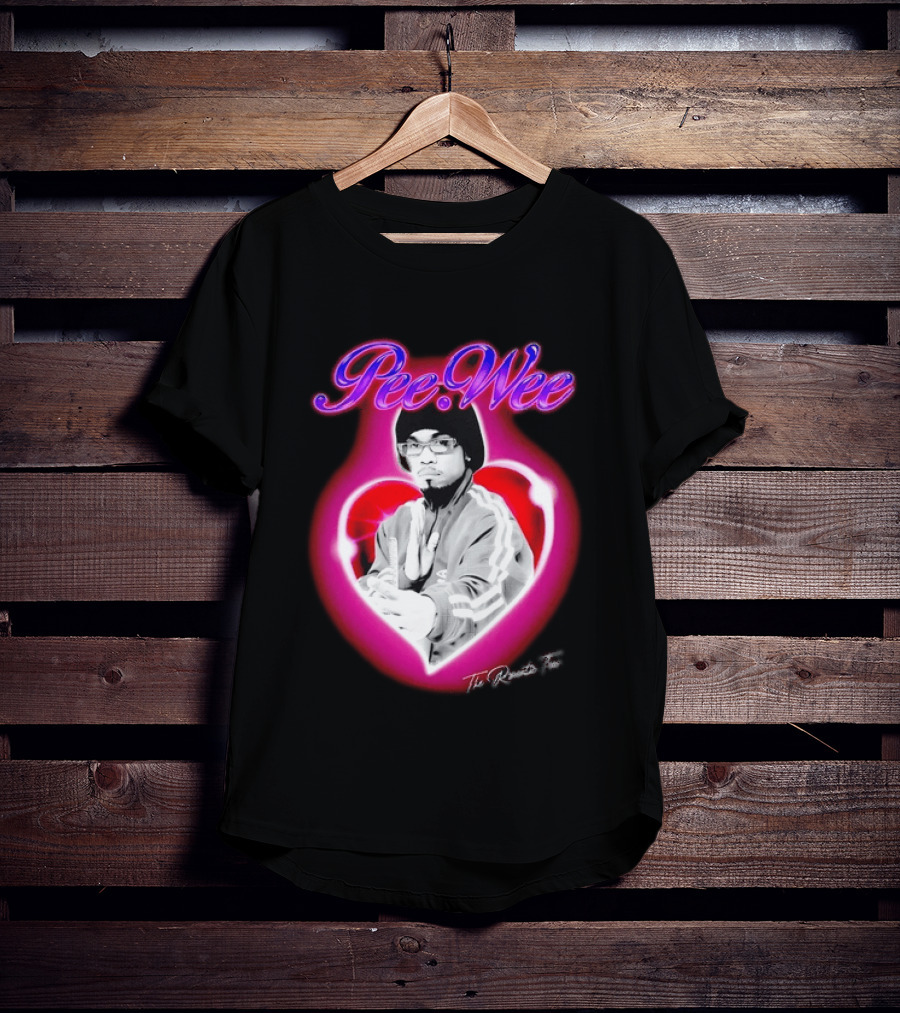 Pee Wee The Romantic Tour Heart Iconic Rap Hip Hop Artist T-Shirt
