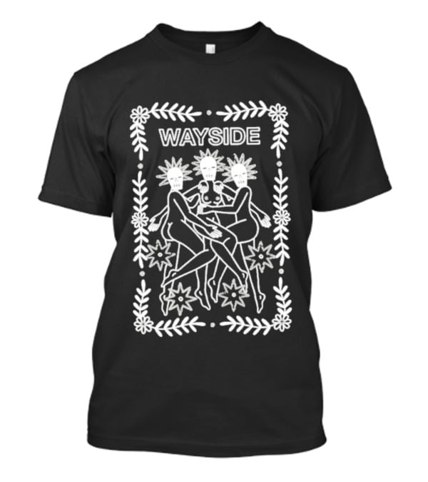 Wayside Ghosts Occult Gothic Skeleton Sunflower Dance T-Shirt