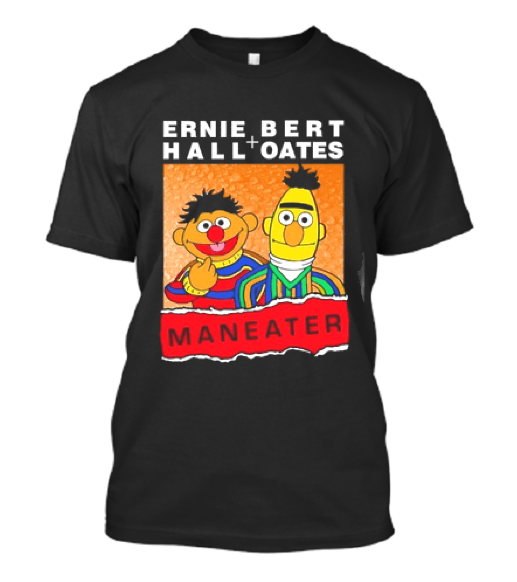 Ernie Bert Hall Oates Maneater Muppets T-Shirt