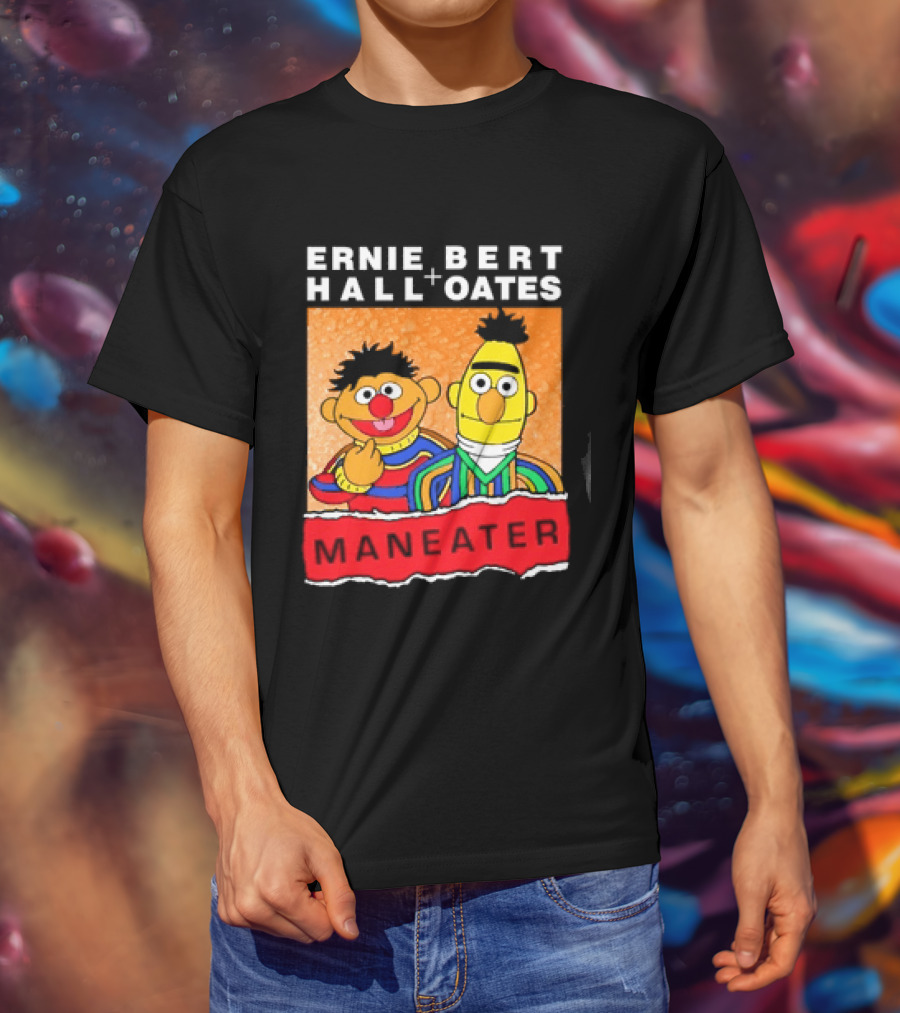 Ernie Bert Hall Oates Maneater Muppets T-Shirt